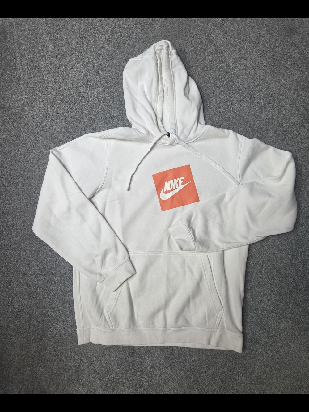 Gildan White Crewneck Sweatshirt with Coral Logo